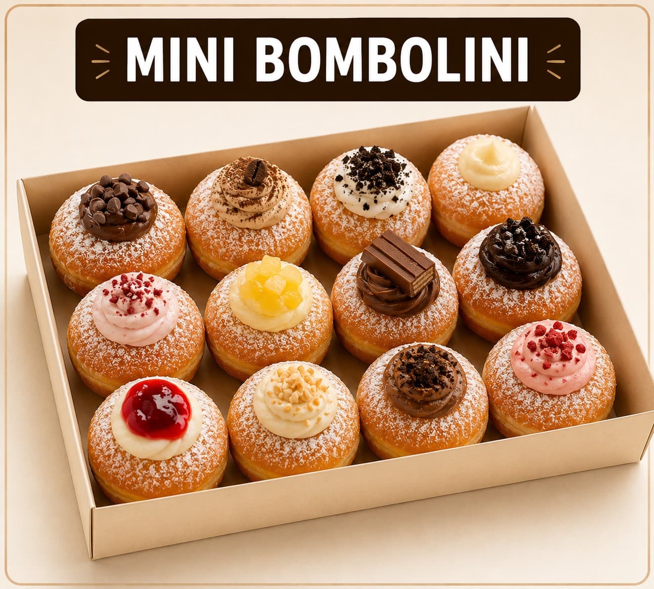 Mini Bombolini (Cream Filled)